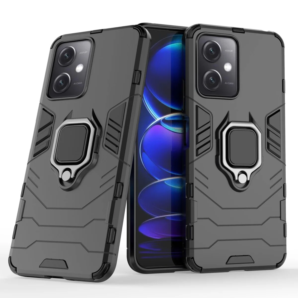 MG Ring Armor kryt na Xiaomi Redmi Note 12 5G / Poco X5 5G čierny