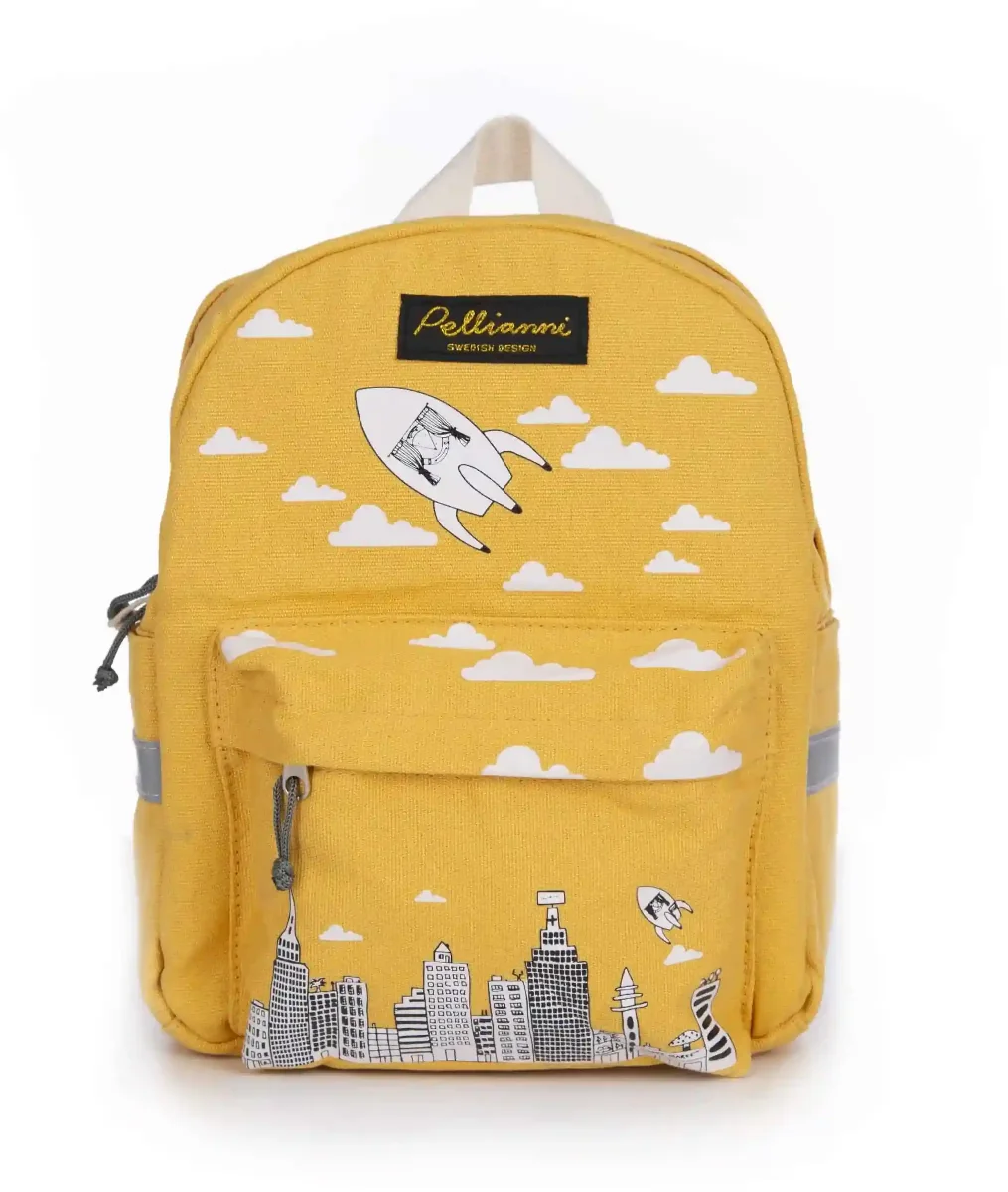 PELLIANNI detsky ruksak City Mustard 1×1 ks, ruksak