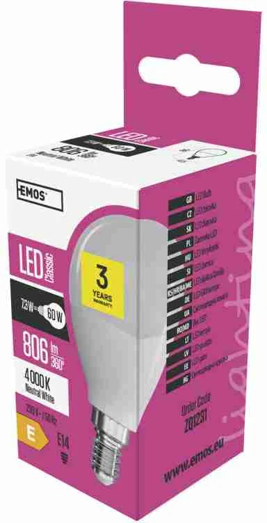 LED CLS MINI GL 7,3W E14 NW 1×1 ks, LED žiarovka