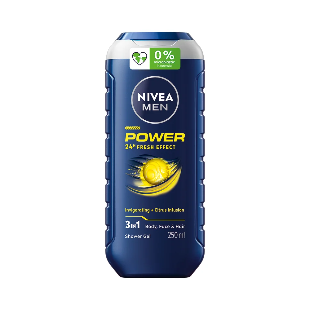 NIVEA Men Sprchovací gél Power Fresh 250ml 1×250 ml, hydratuje pokožku