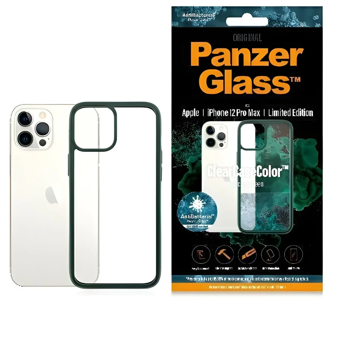 Puzdro pre Apple iPhone 12 Pro Max - Zelená ClearCase™, tlmí nárazy