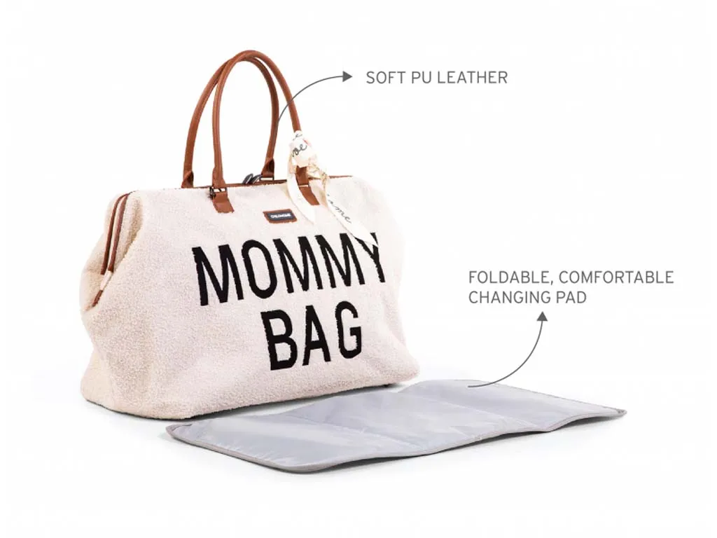 CHILDHOME Prebaľovacia taška Mommy Bag Teddy Off White 1×1 ks