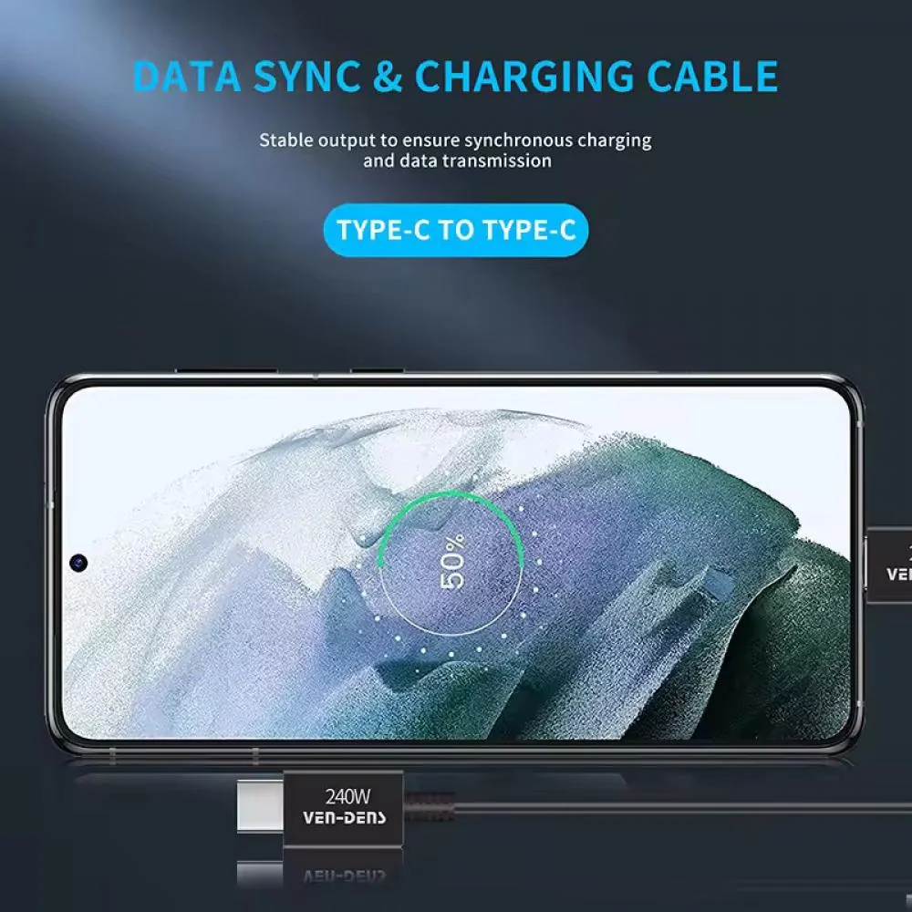 Super rýchly Type-C na Type-C datový kábel - 1.8 m