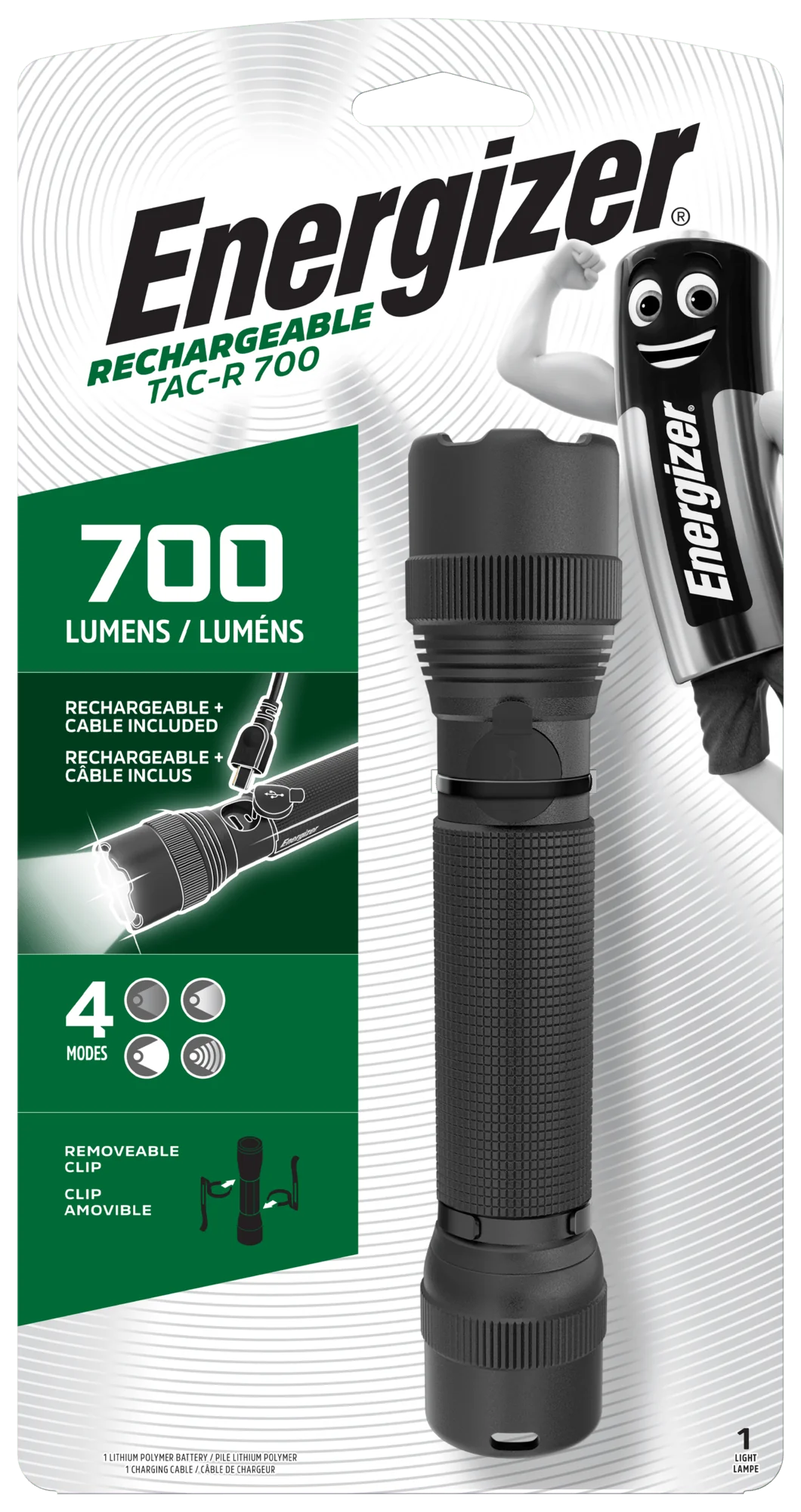 Energizer ručné nabíjateľné svietidlo Tactical Rechargeable