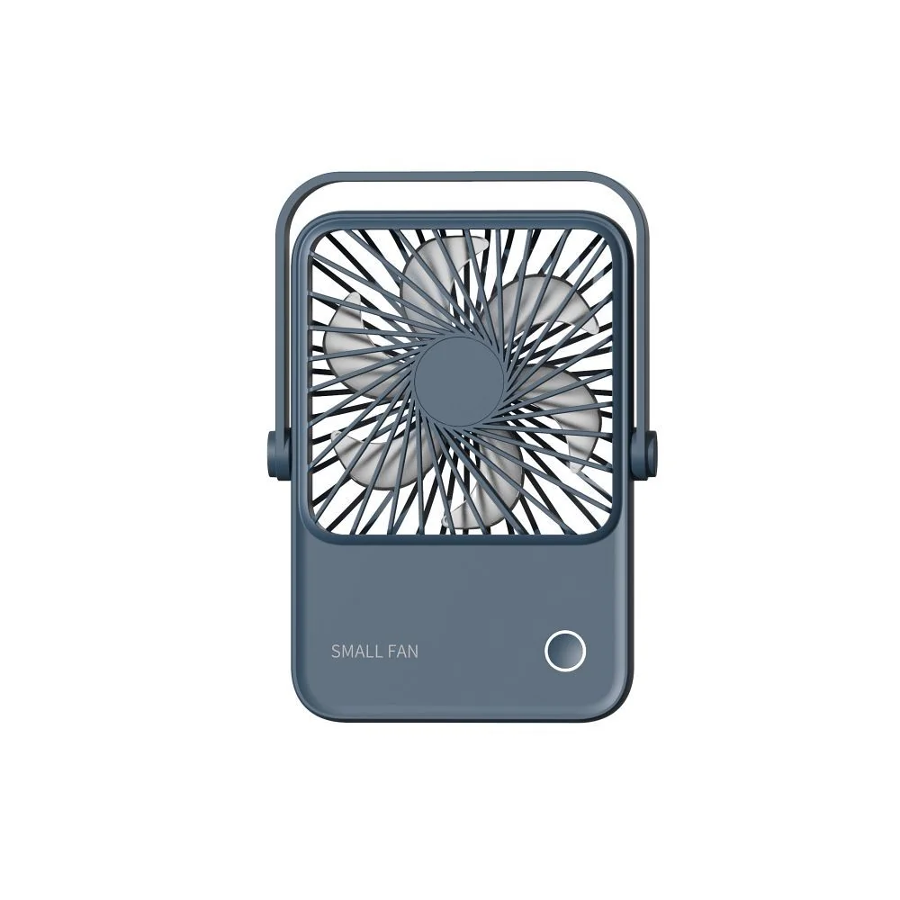 Stolový ventilátor s nastaviteľným stojanom, tmavomodrý