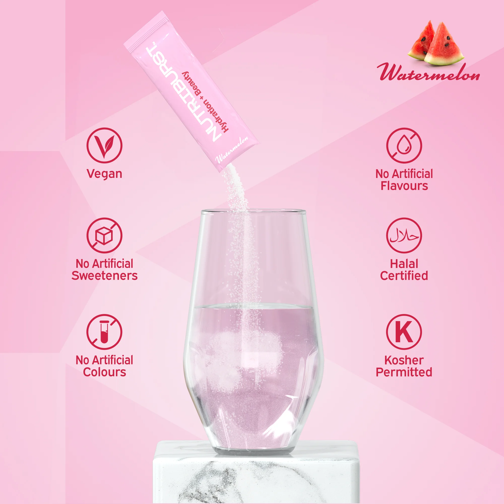 Nutriburst Elektrolyty Beauty hydratačný nápoj 7 ks