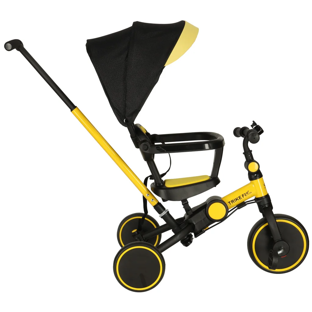 Trojkolka TRIKE FIX Lite V4 - Žltá a Čierna Trojkolka TRIKE FIX Lite V4 so Šiltom
