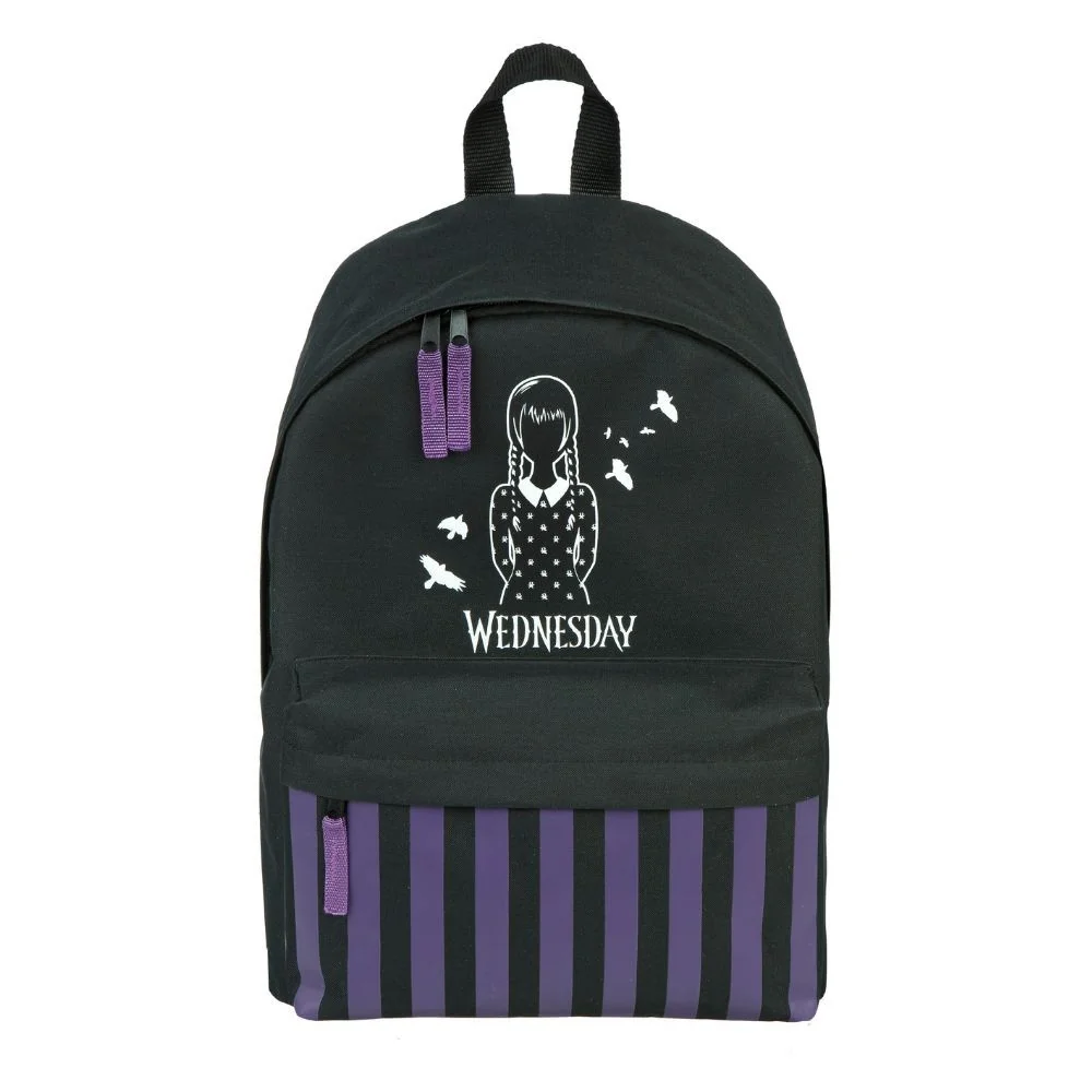 Školský batoh Wednesday Addams čierny, 42 cm
