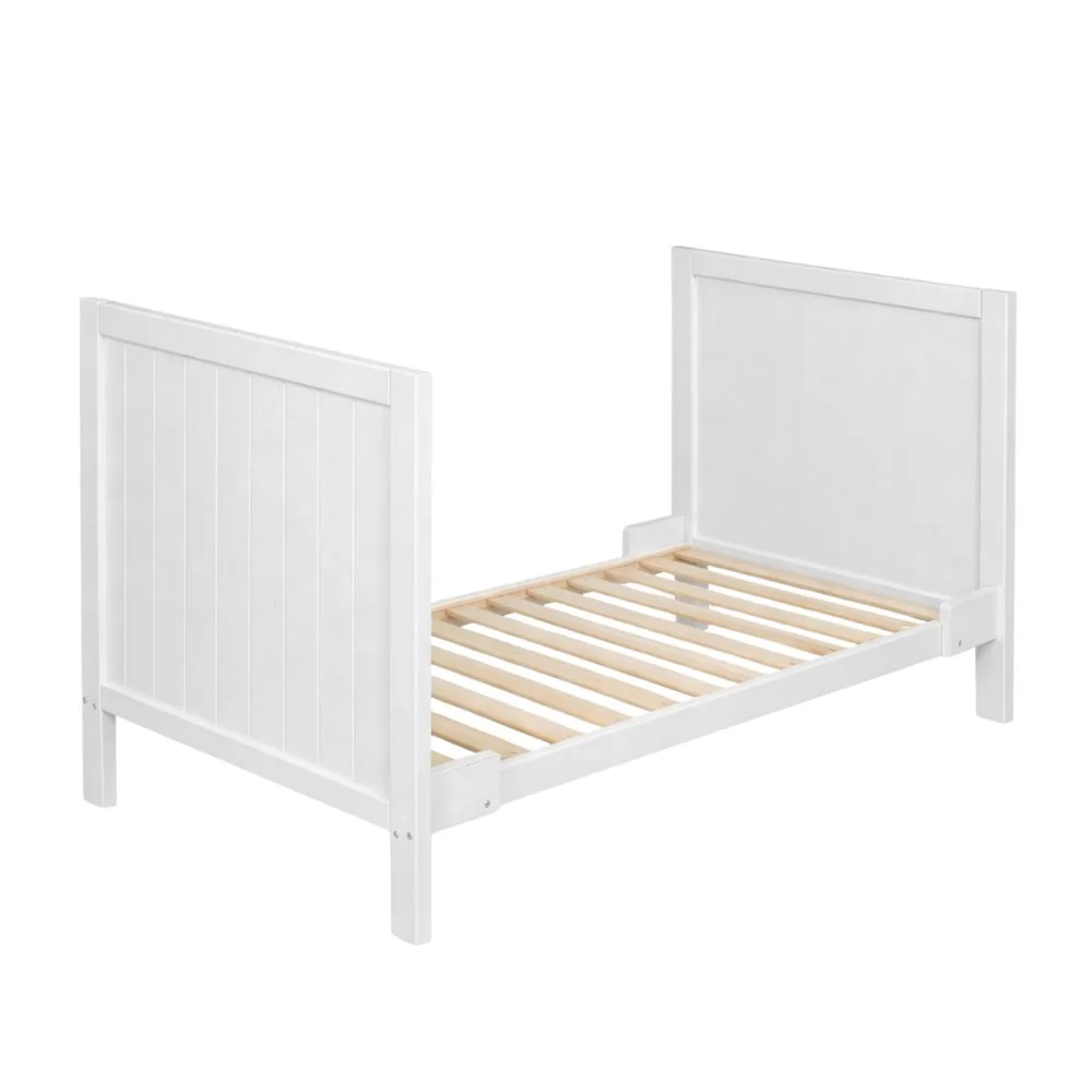 Postieľka drevená Mila 3 in 1 White Wood 120x60 cm