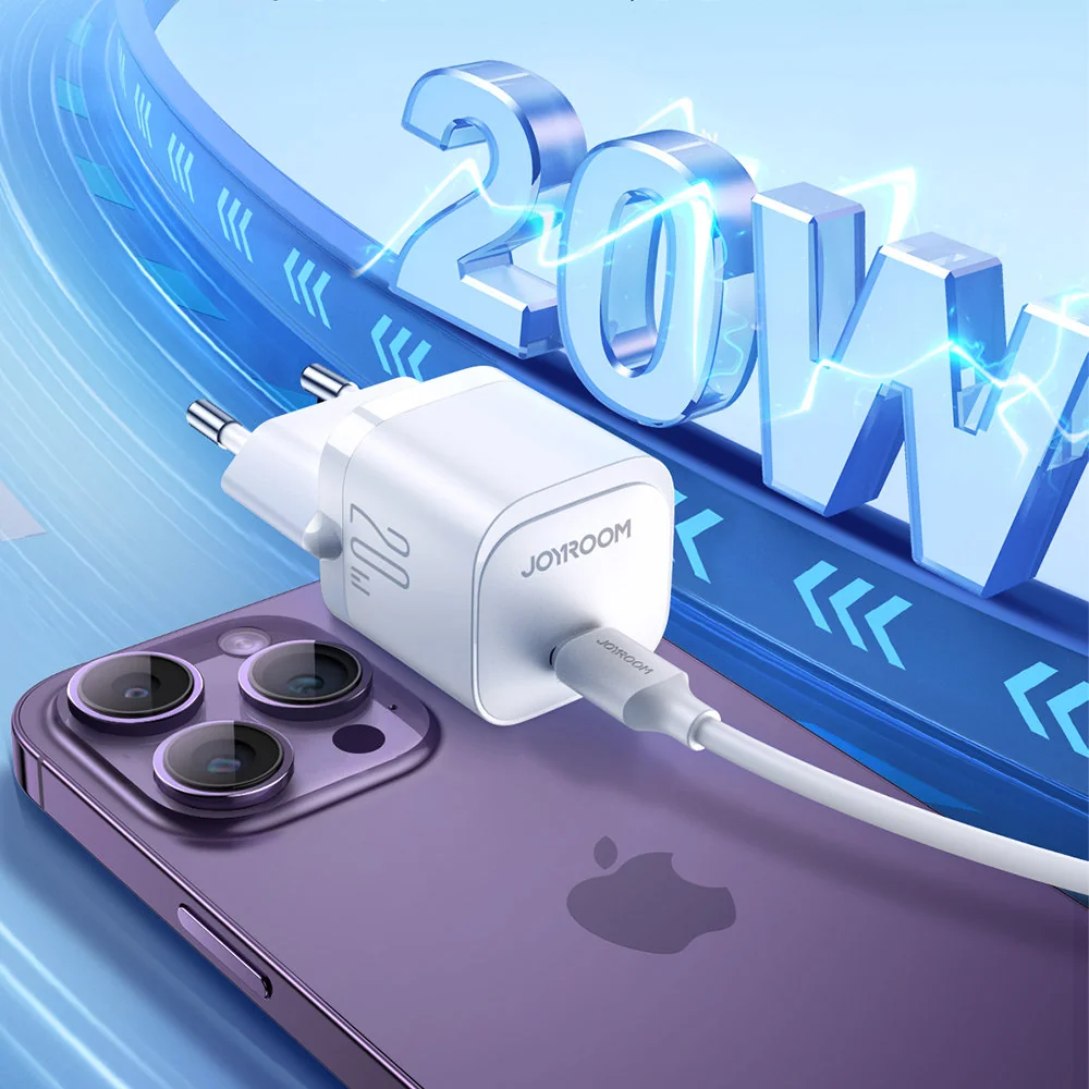 Joyroom JR-TCF02 sieťová nabíjačka USB-C 20W, biela