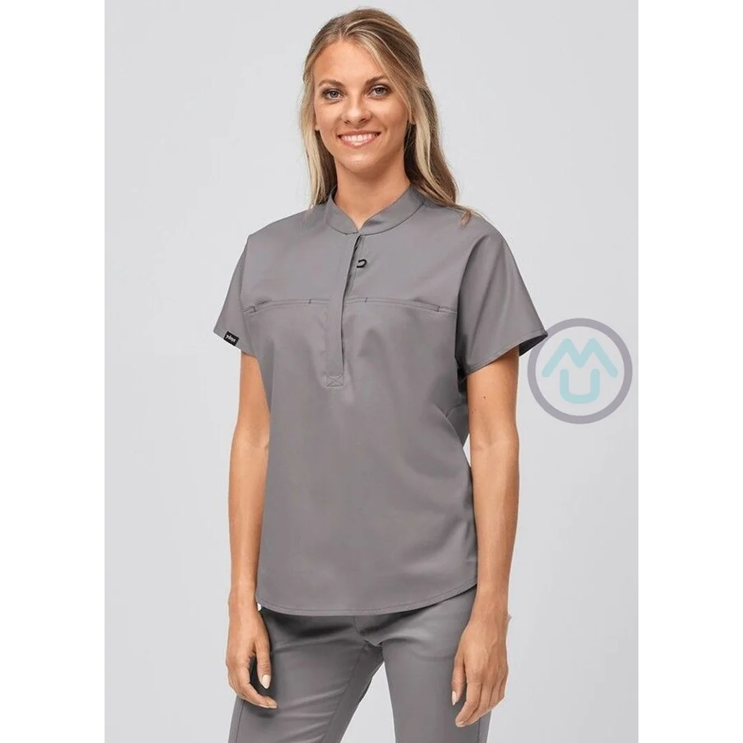 Zdravotnícka blúza LONDON (TENCEL™) - svetlo šedá M