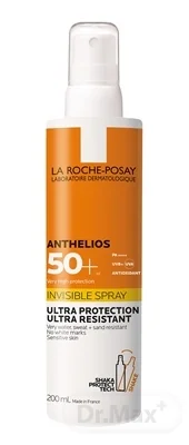 LA ROCHE-POSAY Anthelios Shaka Ultraľahký sprej pre citlivú pokožku tváre a tela SPF 50+ 200 ml 1×200 ml, sprej
