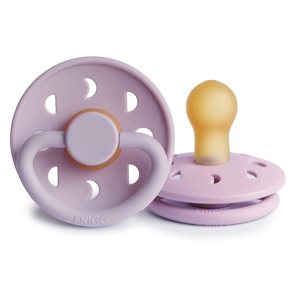 FRIGG Moon Phase kaučukový cumlík Lilac 0-6m 1×1 ks, kaučukový cumlík