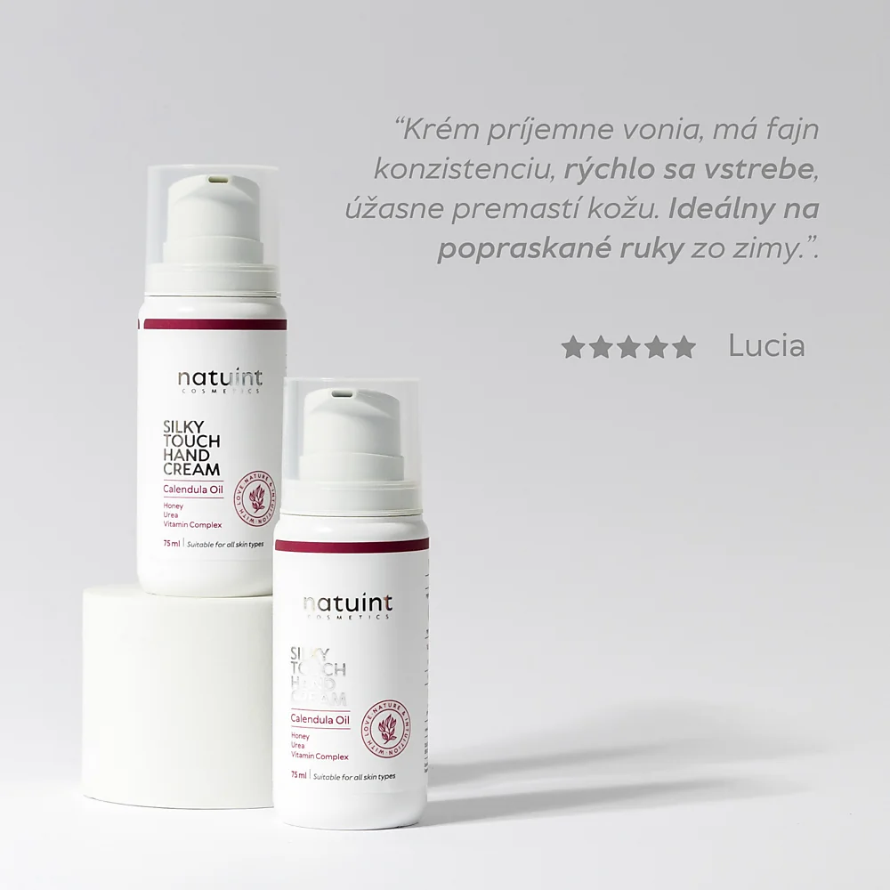 Natuint - Výživný krém na ruky Silky Touch Hand Cream