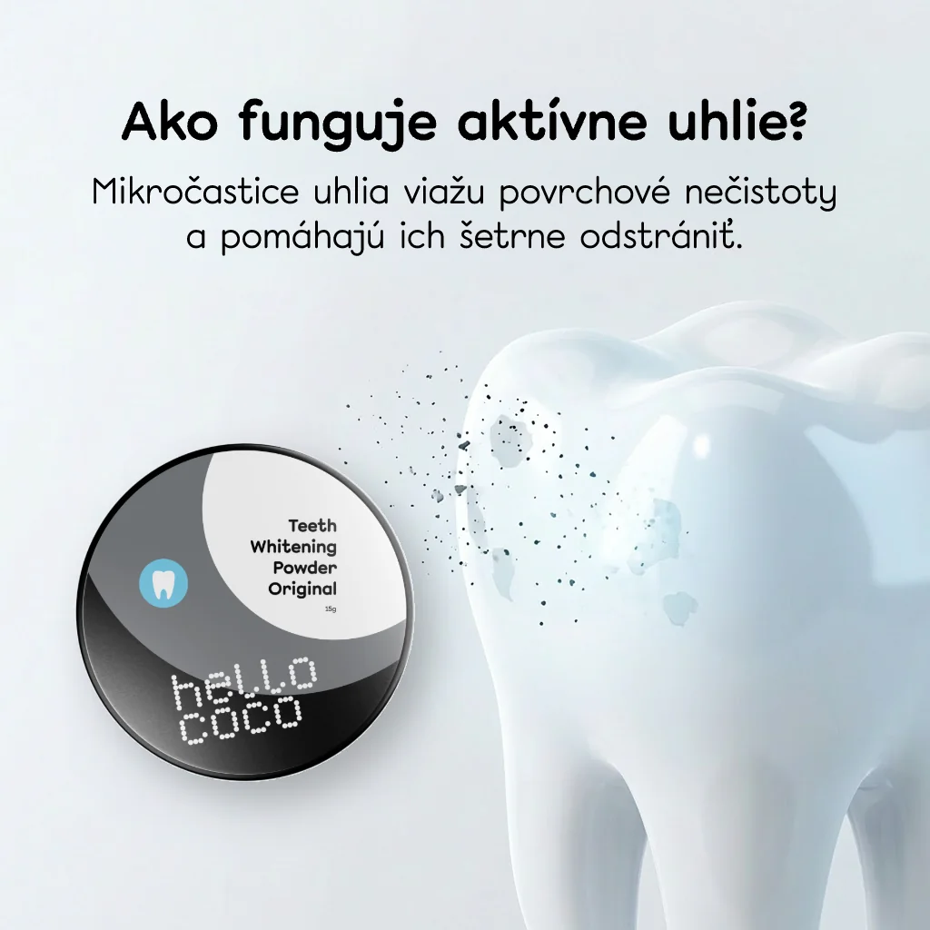 Hello coco  Bieliaci prášok na zuby originál 15 g