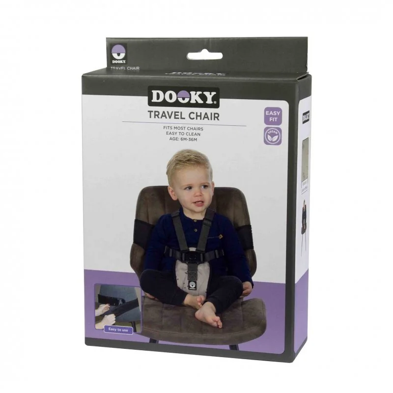 Dooky prenosná textilná stolička Travel Chair Romantic Leaves Beige