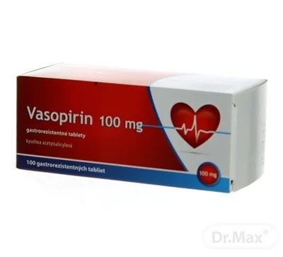 Vasopirin 100 mg 1×100 tbl, gastrorezistentné tablety