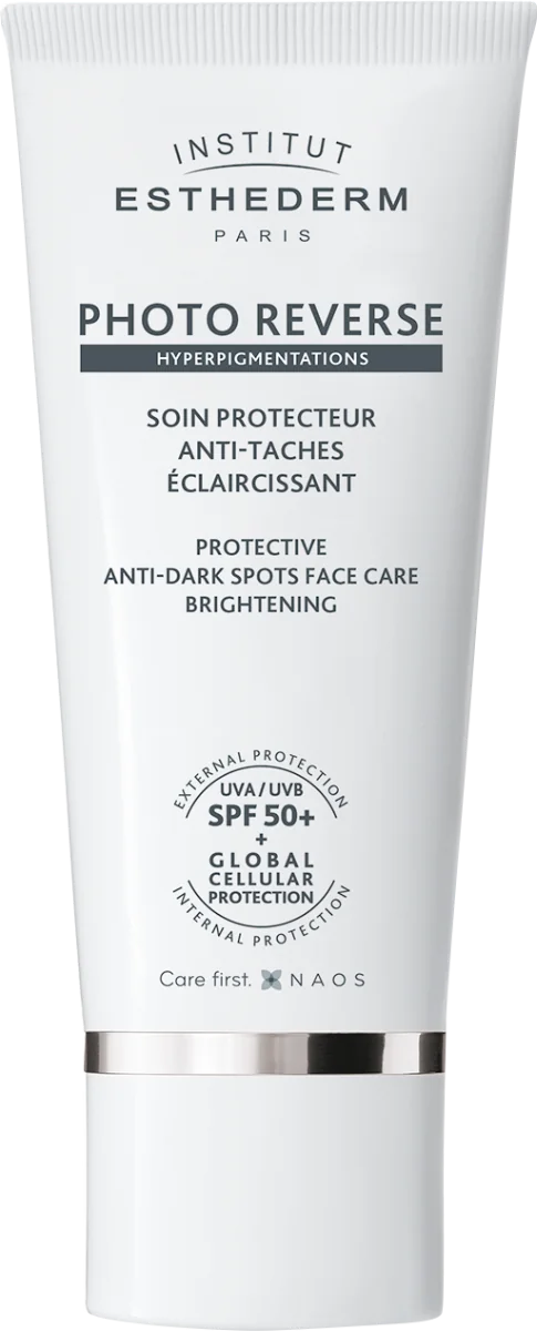 INSTITUT ESTHEDERM PHOTO REVERSE Ochranný rozjasňujúci krém proti pigmentovým škvrnám SPF 50+ 50 ml 1×1 ks, krém