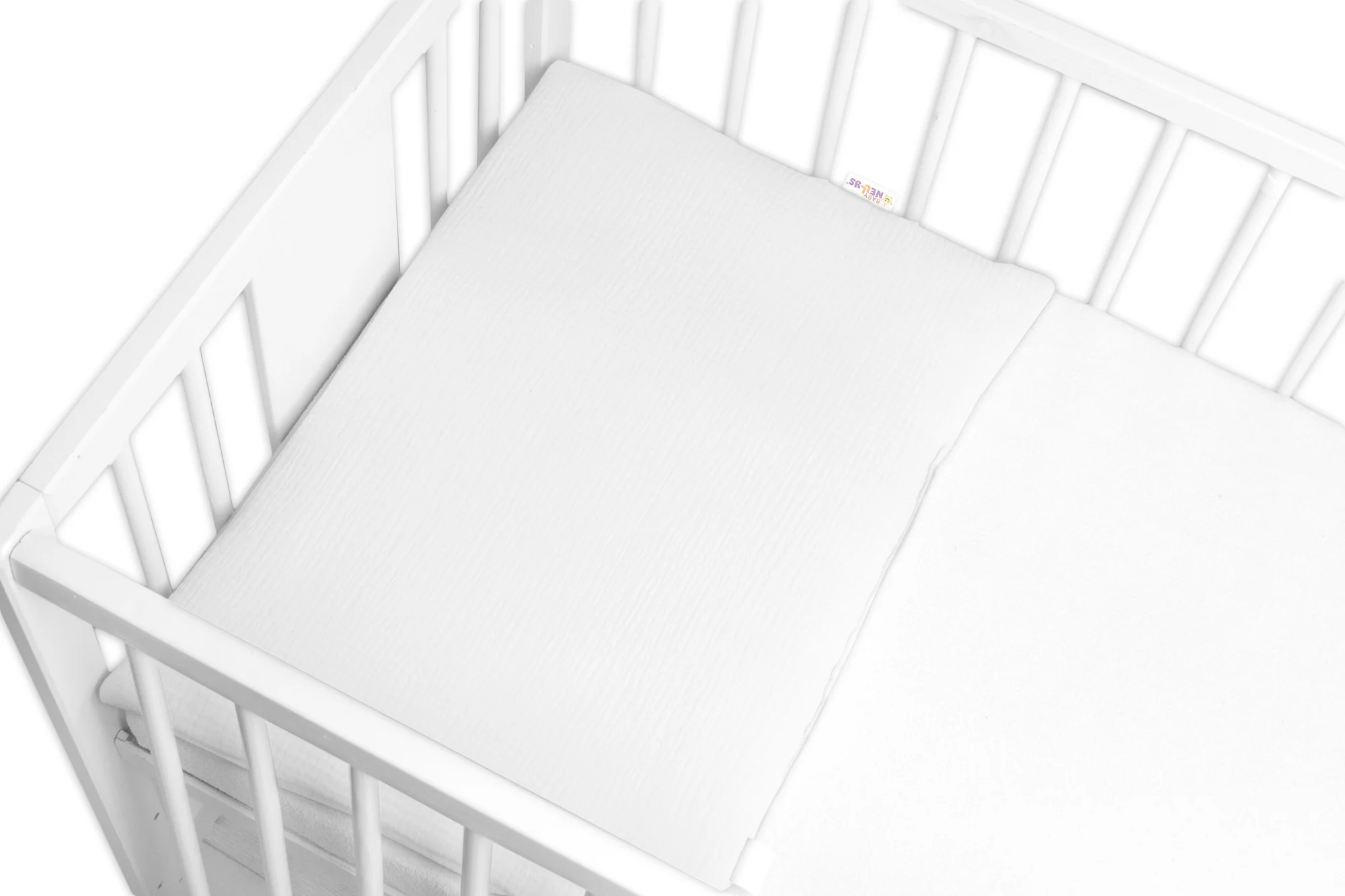 Mušelínový vankúšik s výplňou 40 x 60 cm, Baby Nellys, Maxi, biela