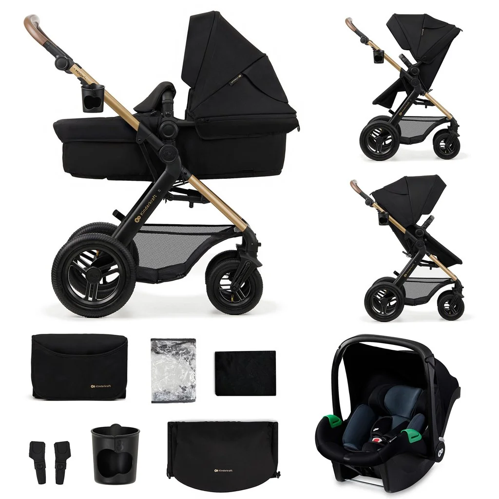 Kočík kombinovaný Moov 2 Air 3v1 Pure Black