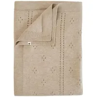 BIBS pletená dierkovaná deka z BIO bavlny, Vanilla