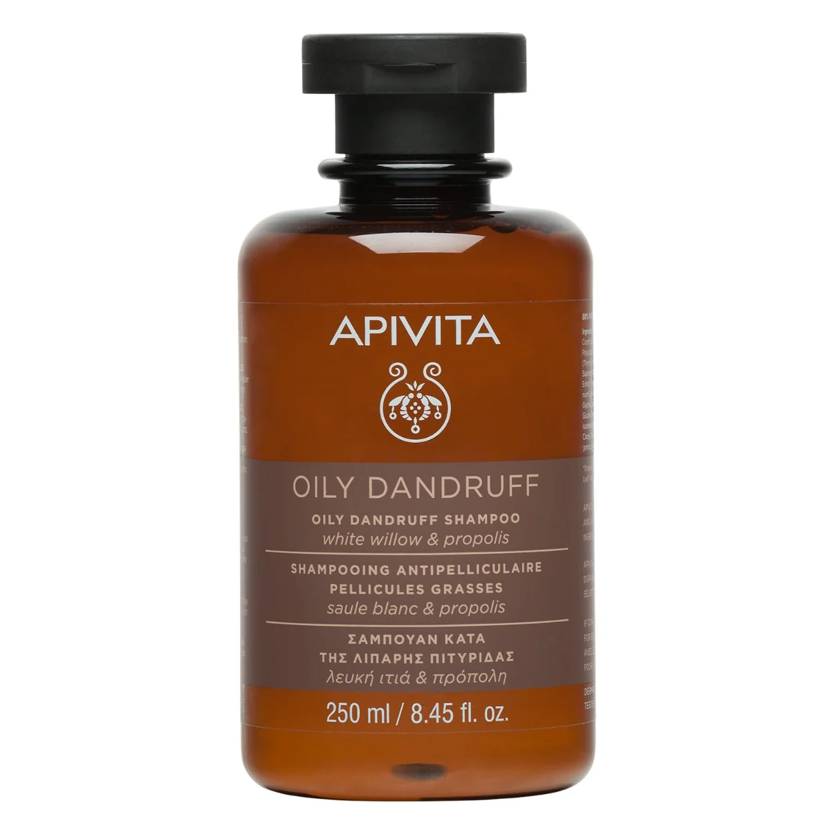 APIVITA Oily Dandruff Shampoo, 250ml 1×250 ml, šampón proti mastným lupinám