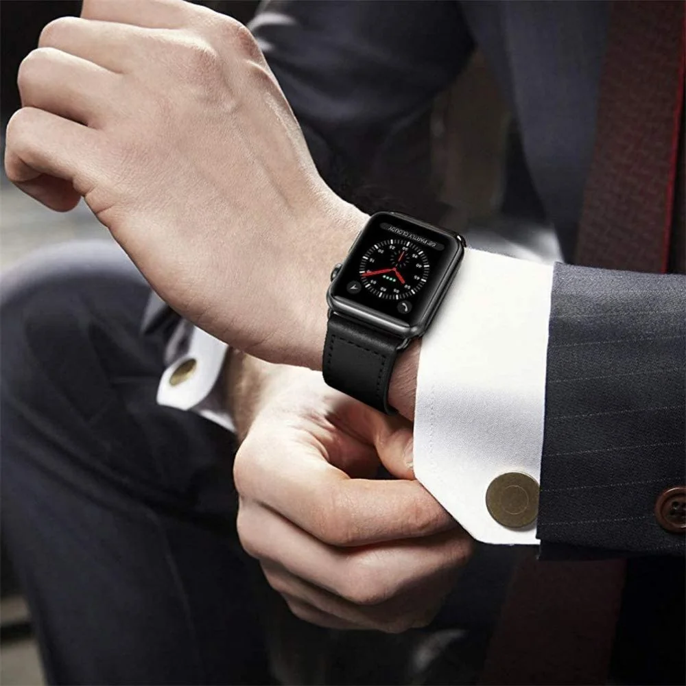 Tech-Protect Leatherfit remienok na Samsung Galaxy Watch Ultra 47mm black