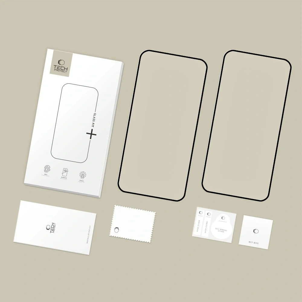 Tech-Protect Glass Fit 2x ochranné sklo na Motorola Moto G67 / G77, čierne erne