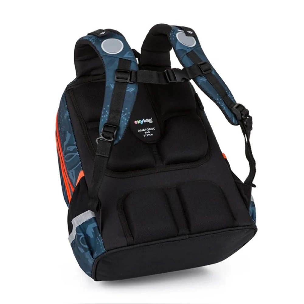 Školský set OXY JUMPER Auto 3-dielny modrý, ergonomický