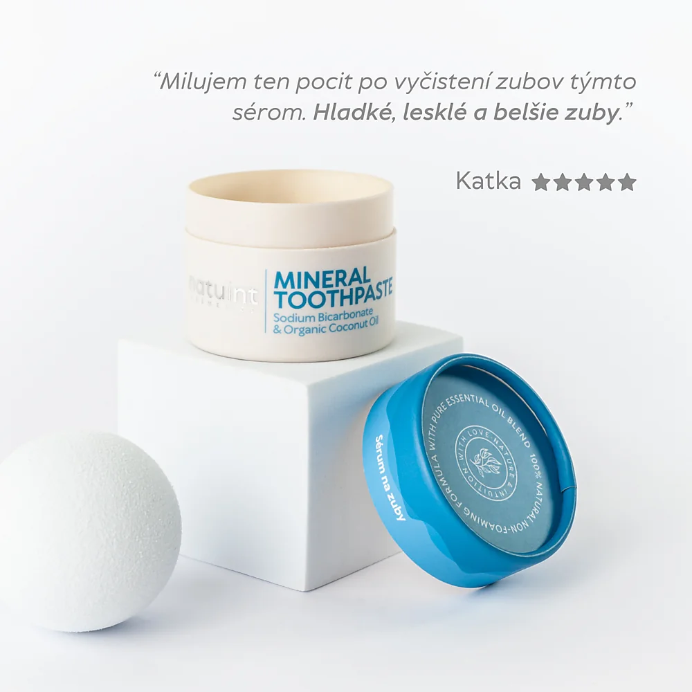 Natuint - Sérum na zuby Mineral Toothpaste Sodium Bicarbonate & Organic Coconut Oil