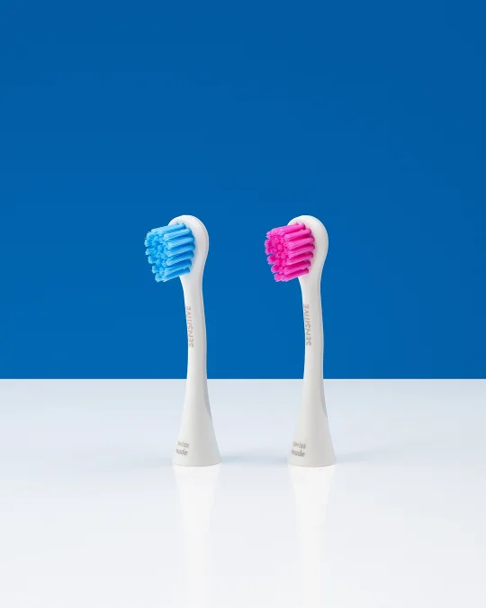 CURAPROX Hydrosonická náhradná hlavica PRO sensitive - modrá/ružová 2 ks