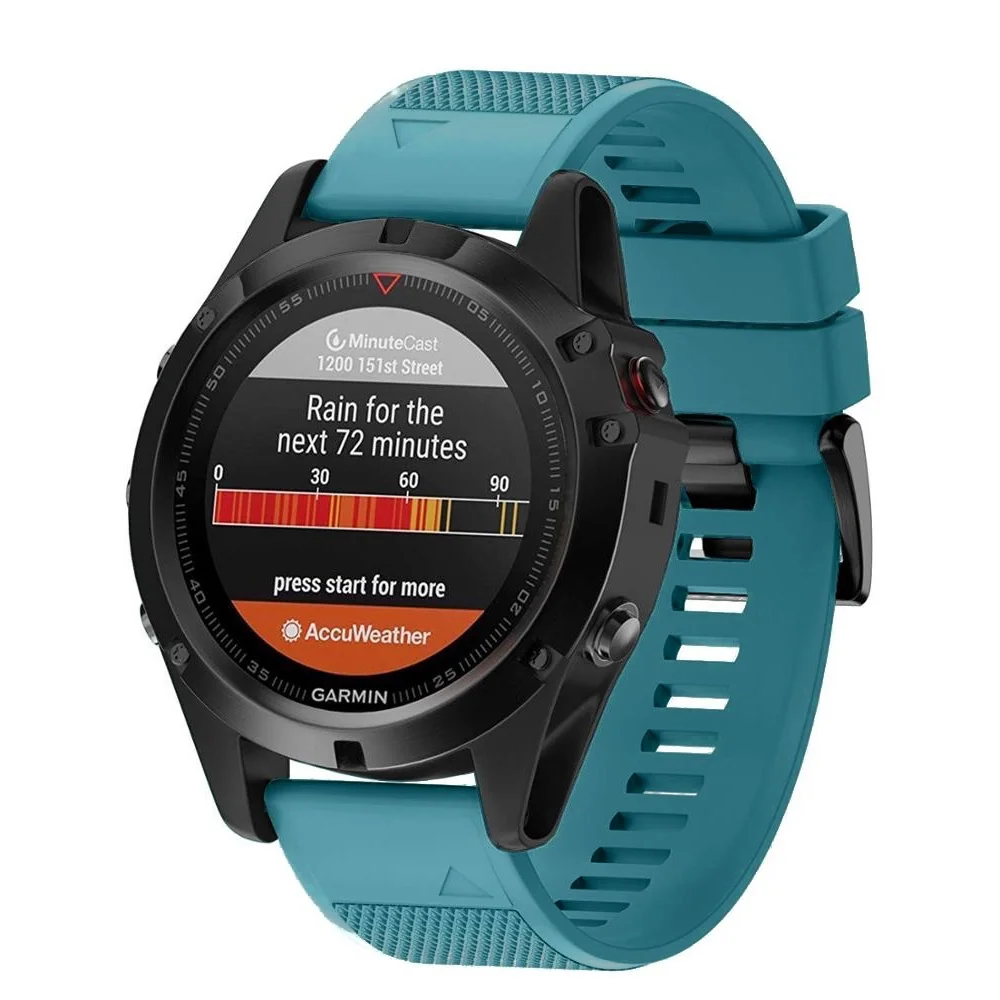 BStrap Silicone Acton remienok na Garmin Fenix 5s / 5s Plus dark teal