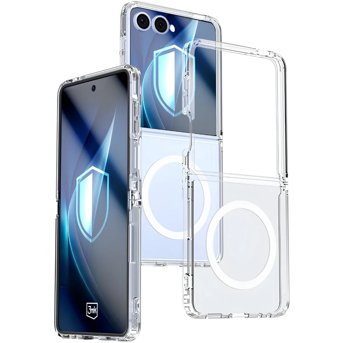 Armor MagCase puzdro pre Samsung Galaxy Z Flip 7 - Transparentná