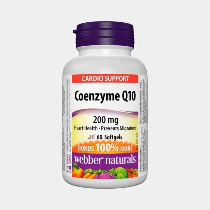 WEBBER NATURALS Koenzým Q10 200 mg 1×60 cps, výživový doplnok