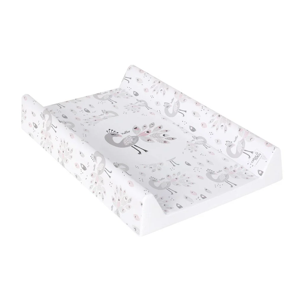 Podložka prebaľovacia 2-hranná s pevnou doskou (50x70) Comfort Lolly Polly Peacock