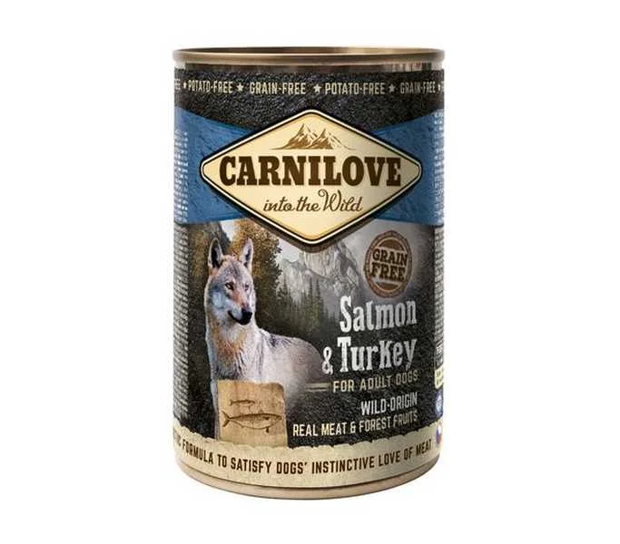 Carnilove Konzerva Wild Meat Salmon&Turkey 400g 1×400 g, konzerva pre psy
