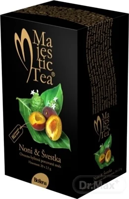Biogena Majestic Tea Noni & Slivka 20×2,5 g, (50 g), ovocno-bylinná zmes