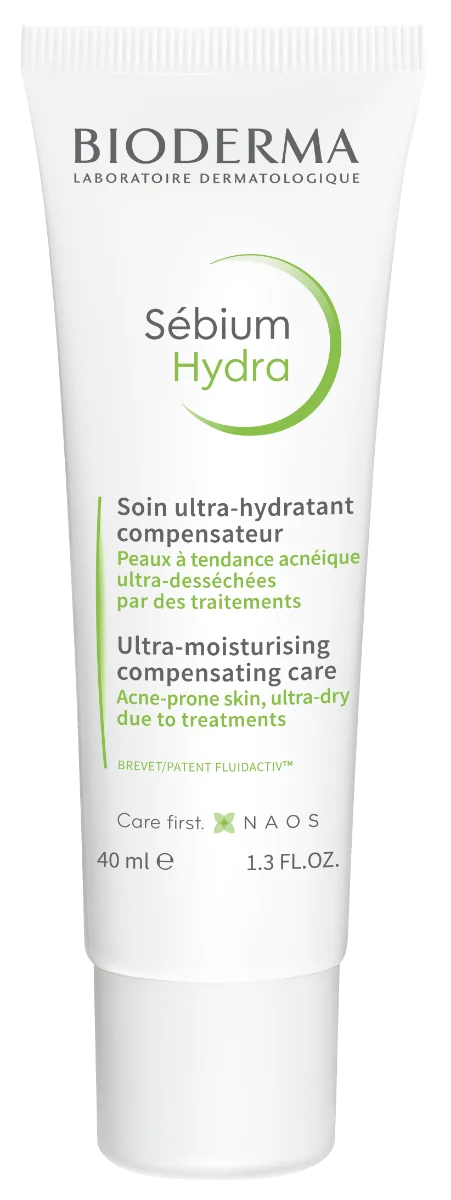 BIODERMA Sébium Hydra, hydratačný krém na akné 1×40 ml, pleťový krém