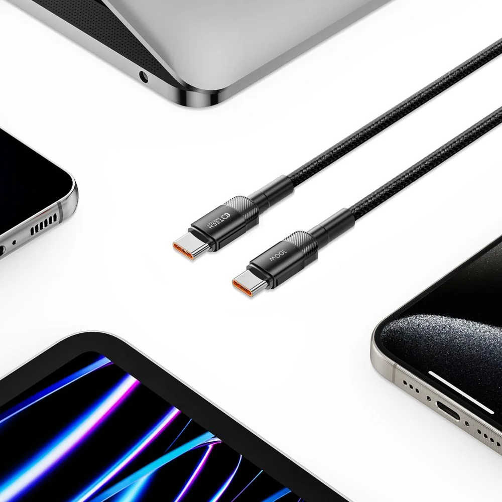Tech-Protect Ultraboost Evo kábel USB-C / USB-C PD 100W 5A 1m, čierny