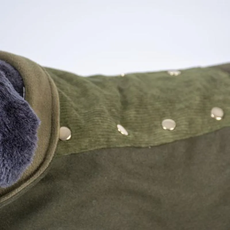 DUVO+ vesta pre psov v štýle saka M 50cm zelená