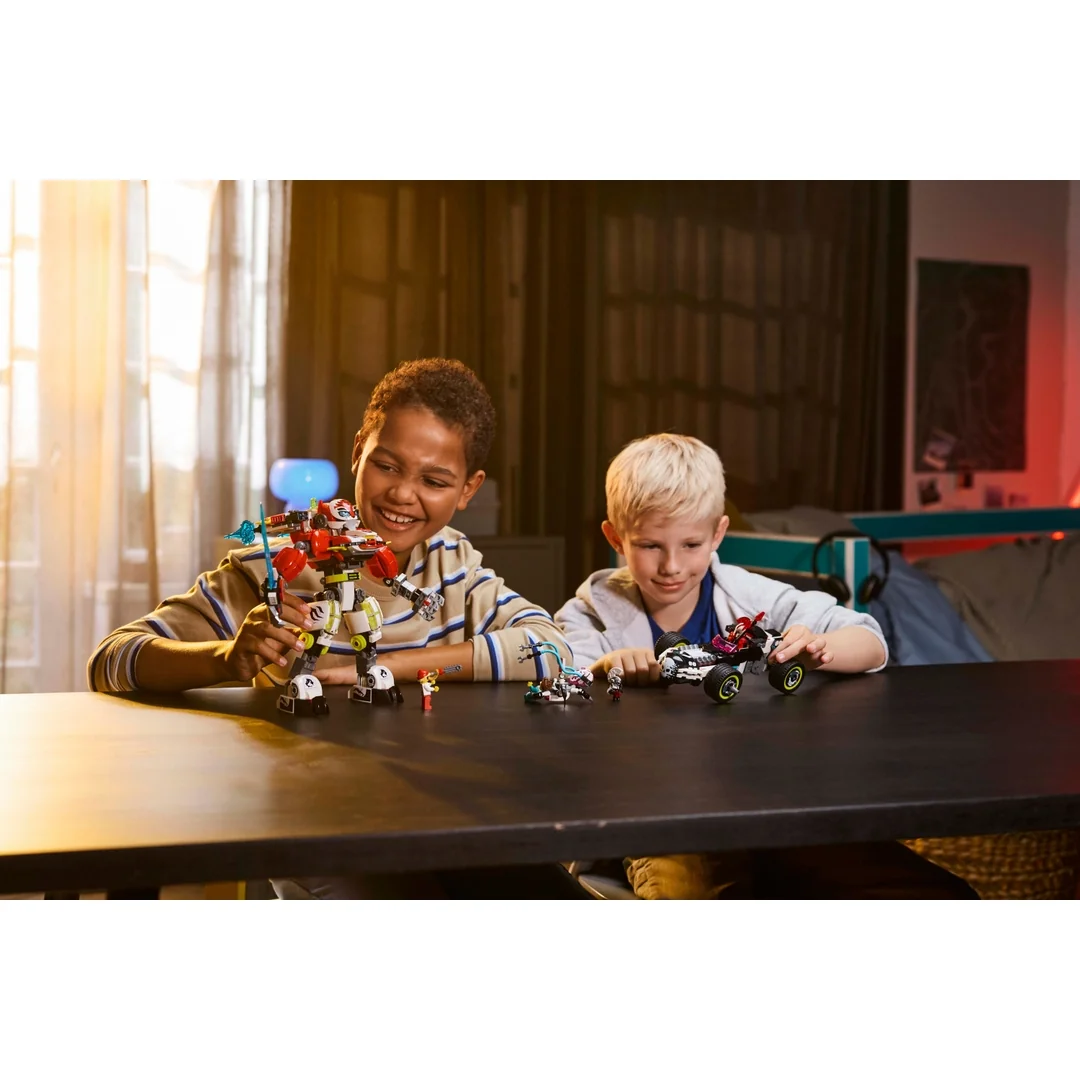 LEGO® DREAMZzz™ 71497 Cooperov tigrí robot a Zerov hot rod