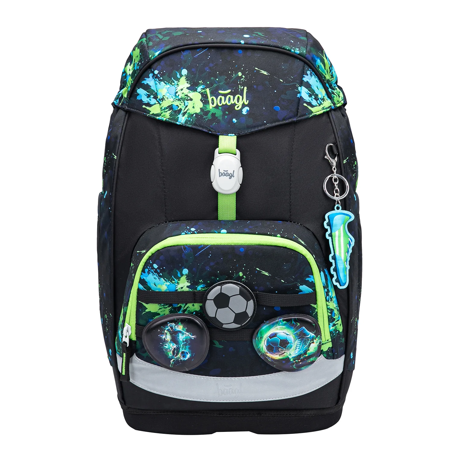 Školský batoh Airy Plus Fotbal modrý, ergonomický