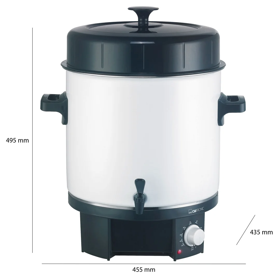 Clatronic EKA 3338 zavárací hrniec 25 l s výpustným ventilom
