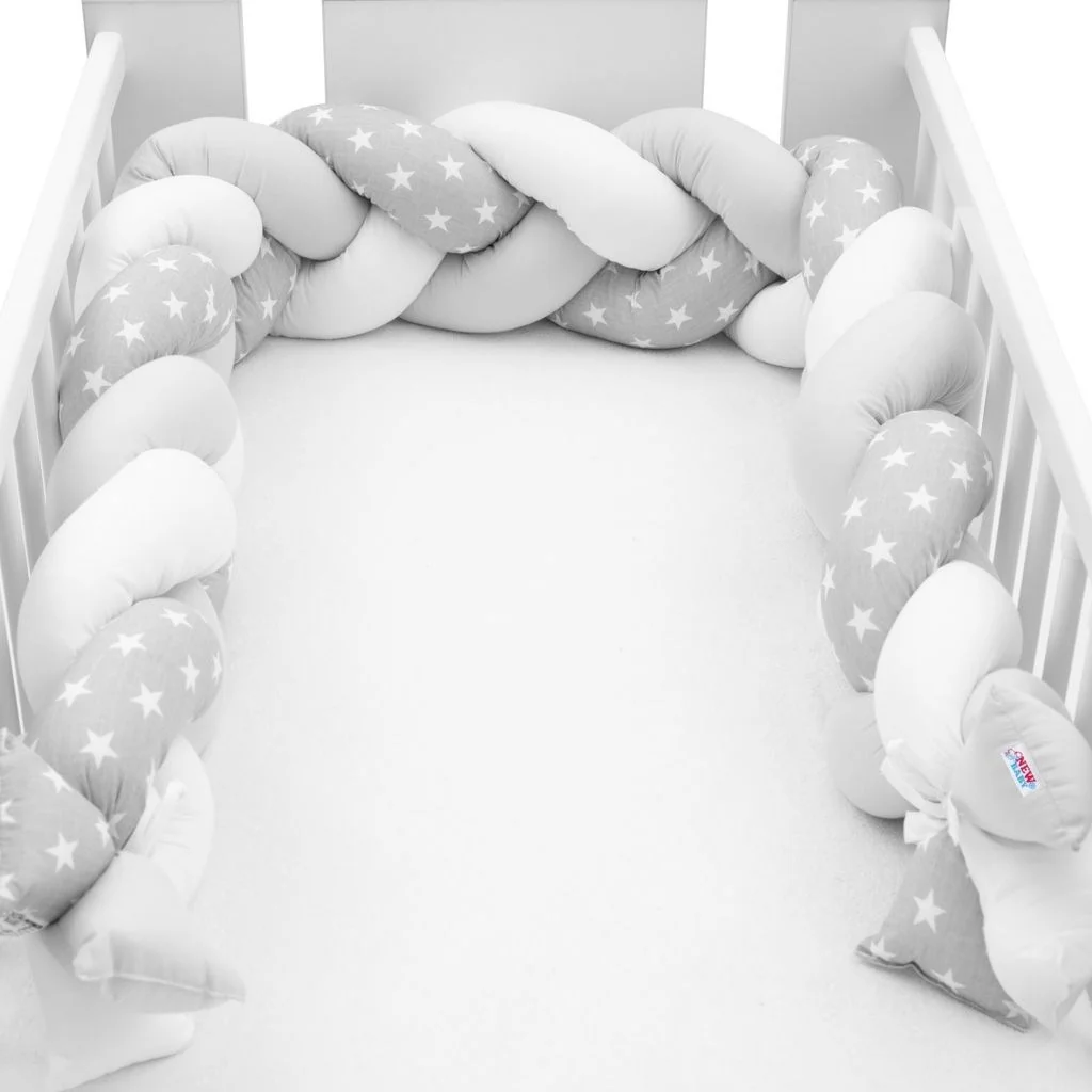 Ochranný mantinel do postieľky vrkoč New Baby Hviezdičky