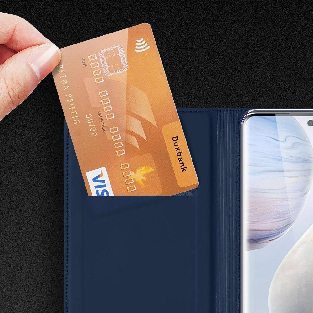 Knižkové puzdro pre Vivo X60 - Čierna