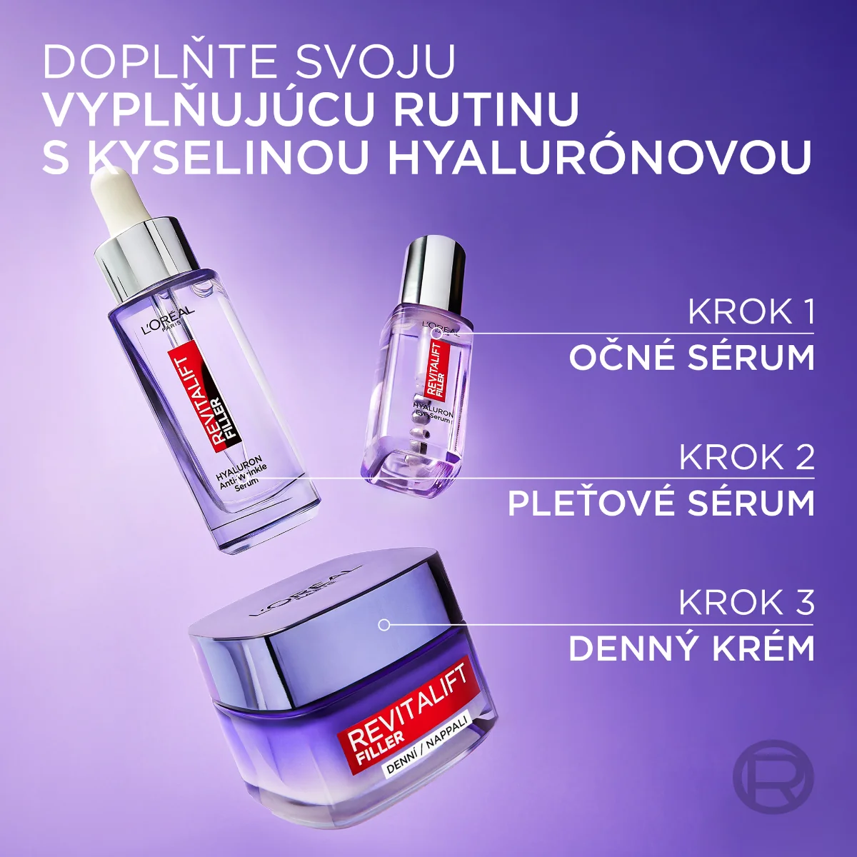 L´OREAL REVITALIFT FILLER DENNÝ 1×50 ml, vyplňujúcí krém proti starnutiu pleti