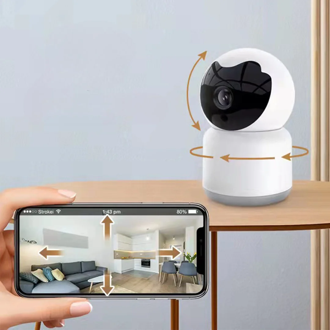 MG Q6 vnútorná kamera s funkciou otáčania 3Mpx WiFi IP, biela