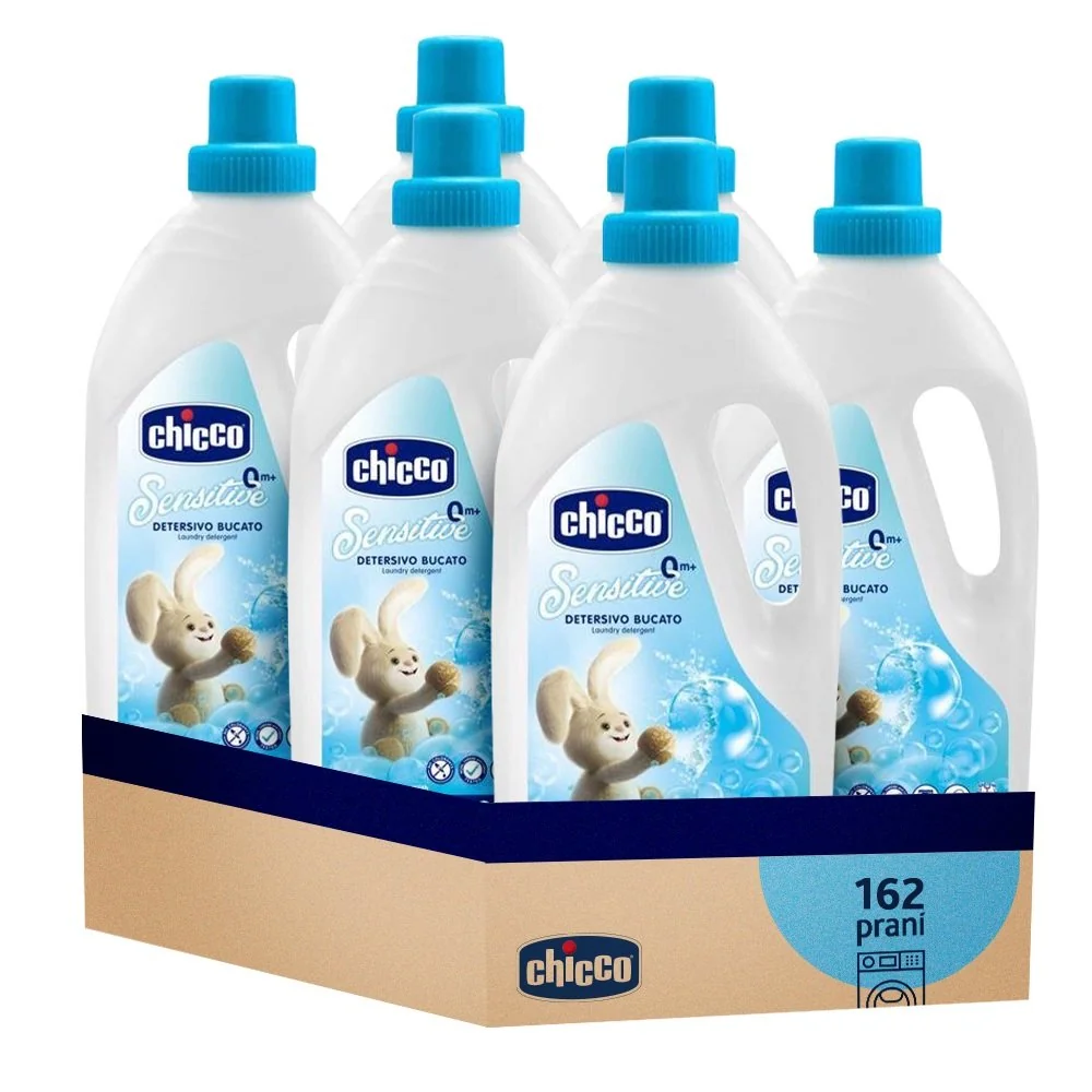 6x Prostriedok prací detský Sensitive 1,5 l (27 praní)