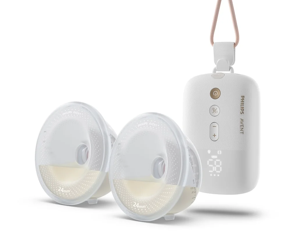 Philips AVENT Odsávačka materského mlieka elektrická Hands-Free DUO Premium Plus SCF532/11+Darček 1 set