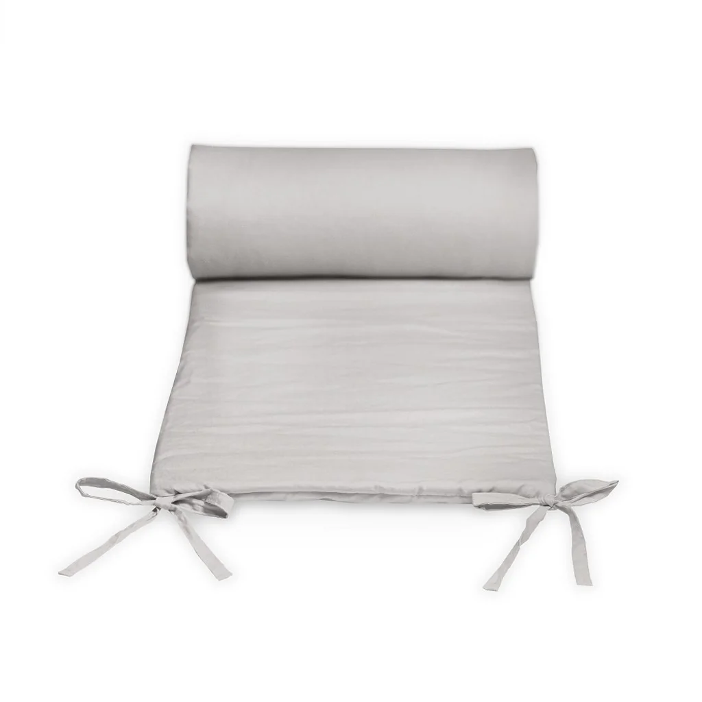 Mantinel ochranný do postieľky TILLY MAX Light Grey 360 cm